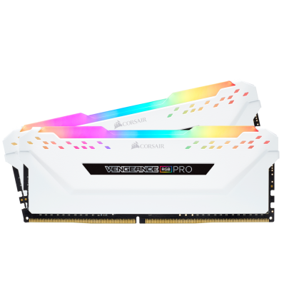 MEMORIA CORSAIR 16GB (2*8) DDR4 3200 RGB PRO BLANC