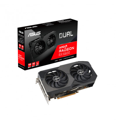 Asus Dual AMD Radeon RX 6600 8GB V2 - Tarjeta Gráfica