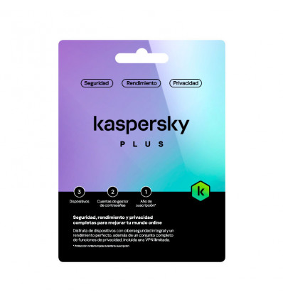 Kaspersky Plus- Antivirus (3 dispositivos)