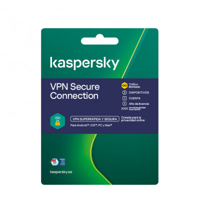 Kaspersky VPN Secure Connection - Navegación segura (3 dispositivos)