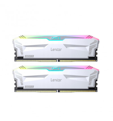 Lexar Ares RGB 32GB (2x16GB) DDR5 6400MHz CL30 White - Memoria RAM